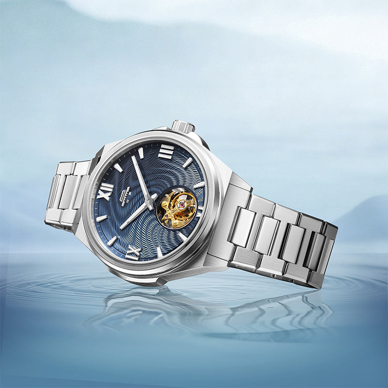 Beijing Bladelegant Series Flow of Fortune Hand-Made Guilloché Tourbillon Watch 42mm [Limited Edition]