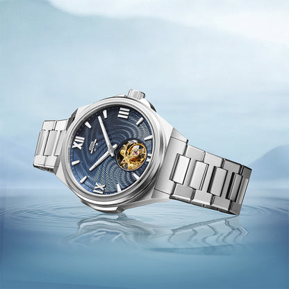 Beijing Bladelegant Series Flow of Fortune Hand-Made Guilloché Tourbillon Watch 42mm [Limited Edition]