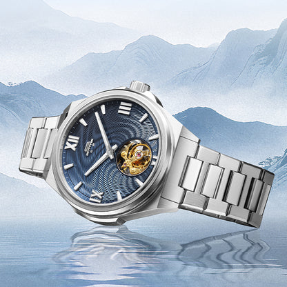 Beijing Bladelegant Series Flow of Fortune Hand-Made Guilloché Tourbillon Watch 42mm [Limited Edition]