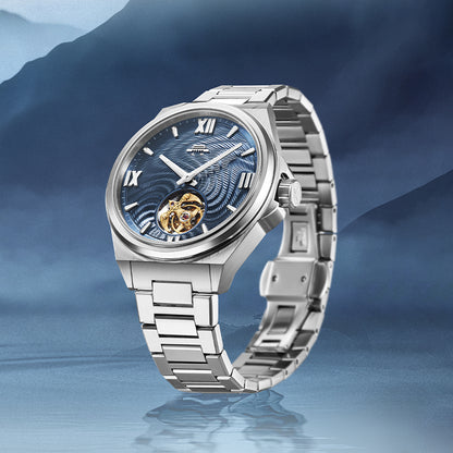 Beijing Bladelegant Series Flow of Fortune Hand-Made Guilloché Tourbillon Watch 42mm [Limited Edition]