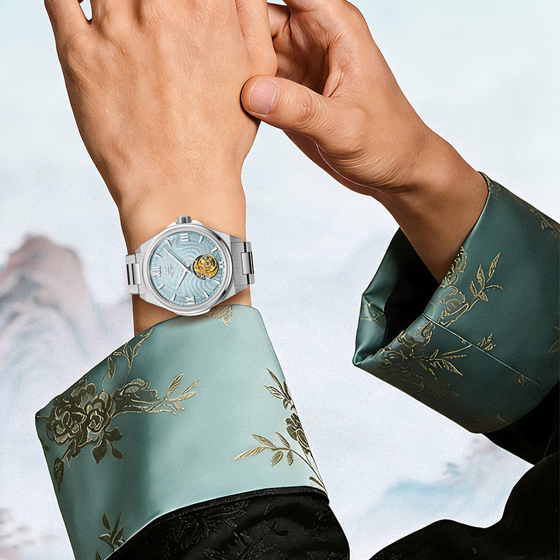 Beijing Bladelegant Series Flow of Fortune Hand-Made Guilloché Tourbillon Watch 42mm [Limited Edition]