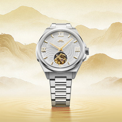 Beijing Bladelegant Series Flow of Fortune Hand-Made Guilloché Tourbillon Watch 42mm [Limited Edition]