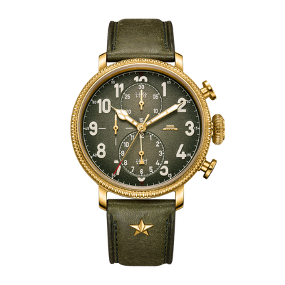Beijing D301 Bronze Military Chronograph Watch 45mm
