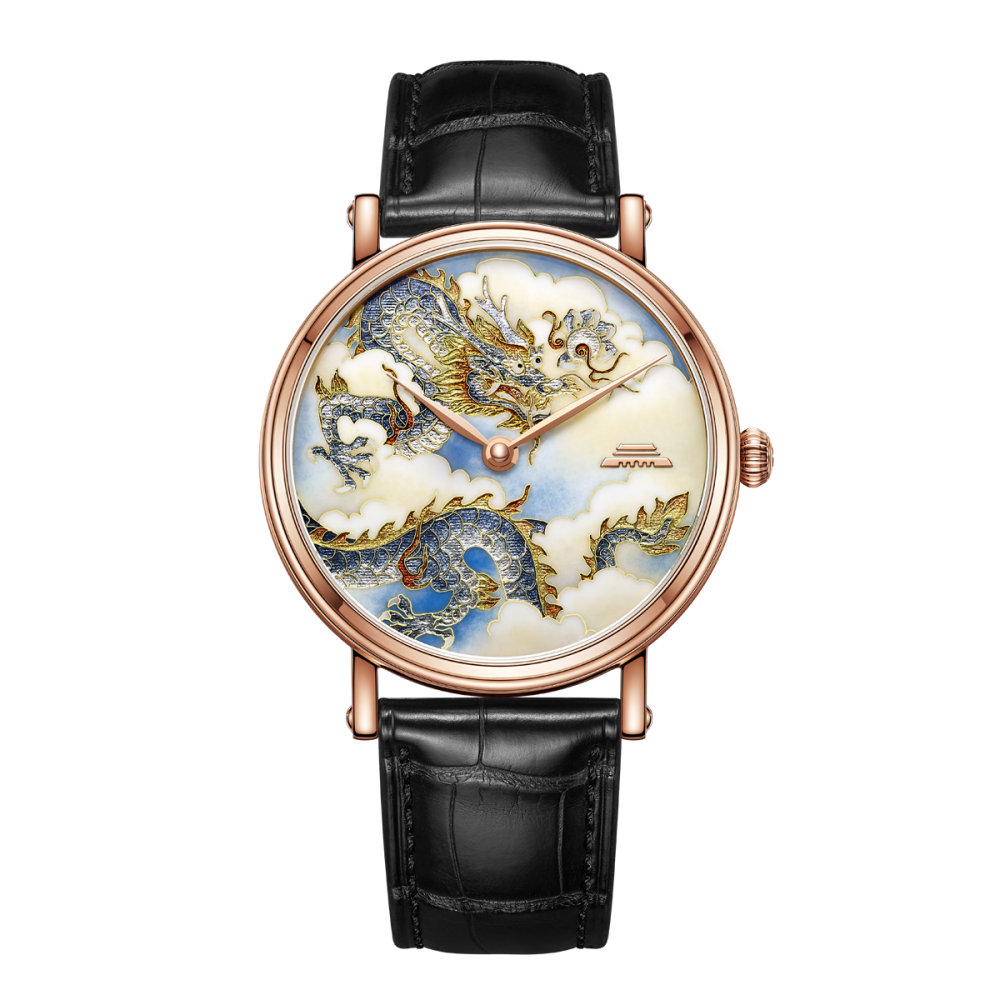 Beijing Watches Enamel Dragon and Phoenix Watch 40mm