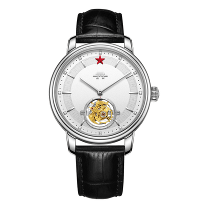 北京紅五星級陀飛輪腕錶42毫米