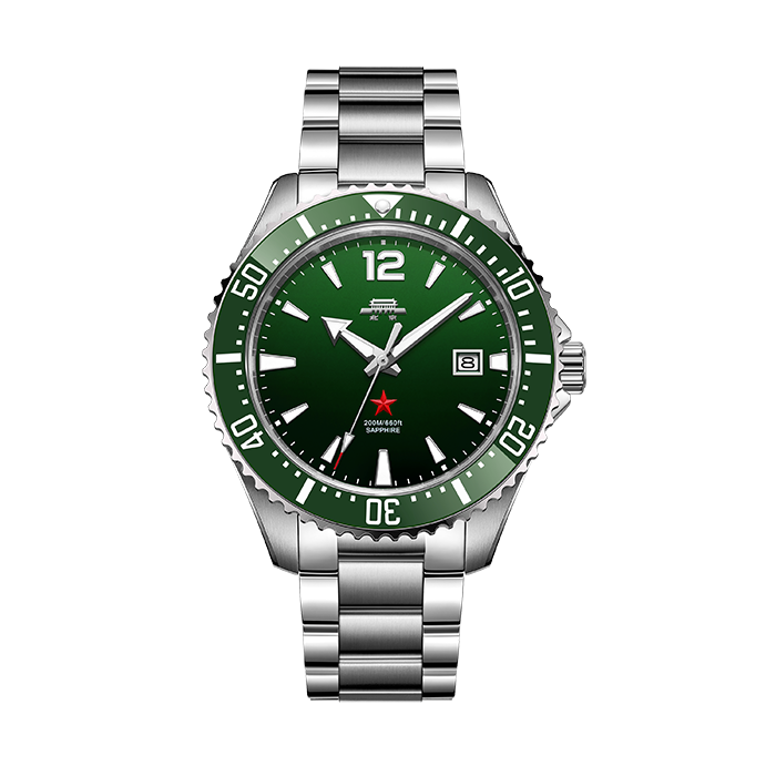 Beijing Zheng He's Treasure Ship Watch Gradient Green