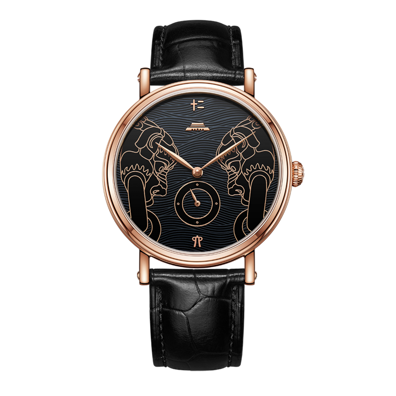 Beijing Watches Menhai Lions 18K Rose Gold Watch 40mm