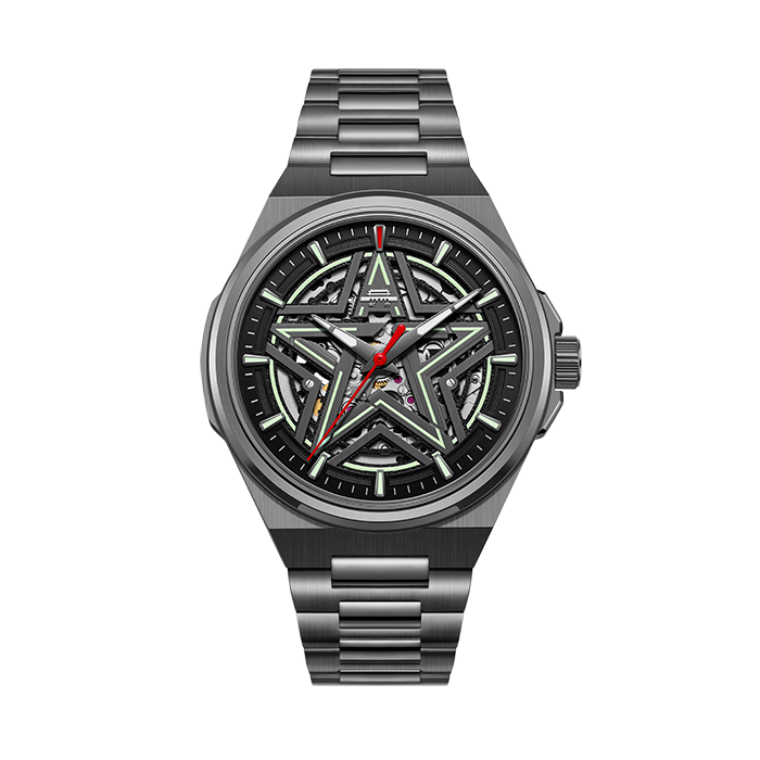 Beijing Watches Five-Star Skeleton Mechanical Watch 42mm